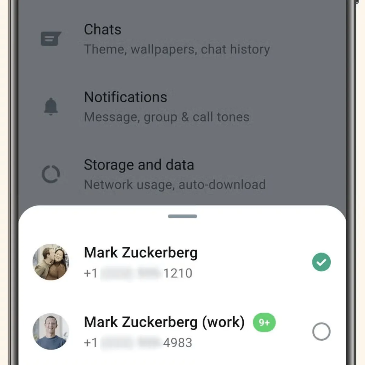 Oddělte účty pro osobní a pracovní komunikaci v WhatsApp