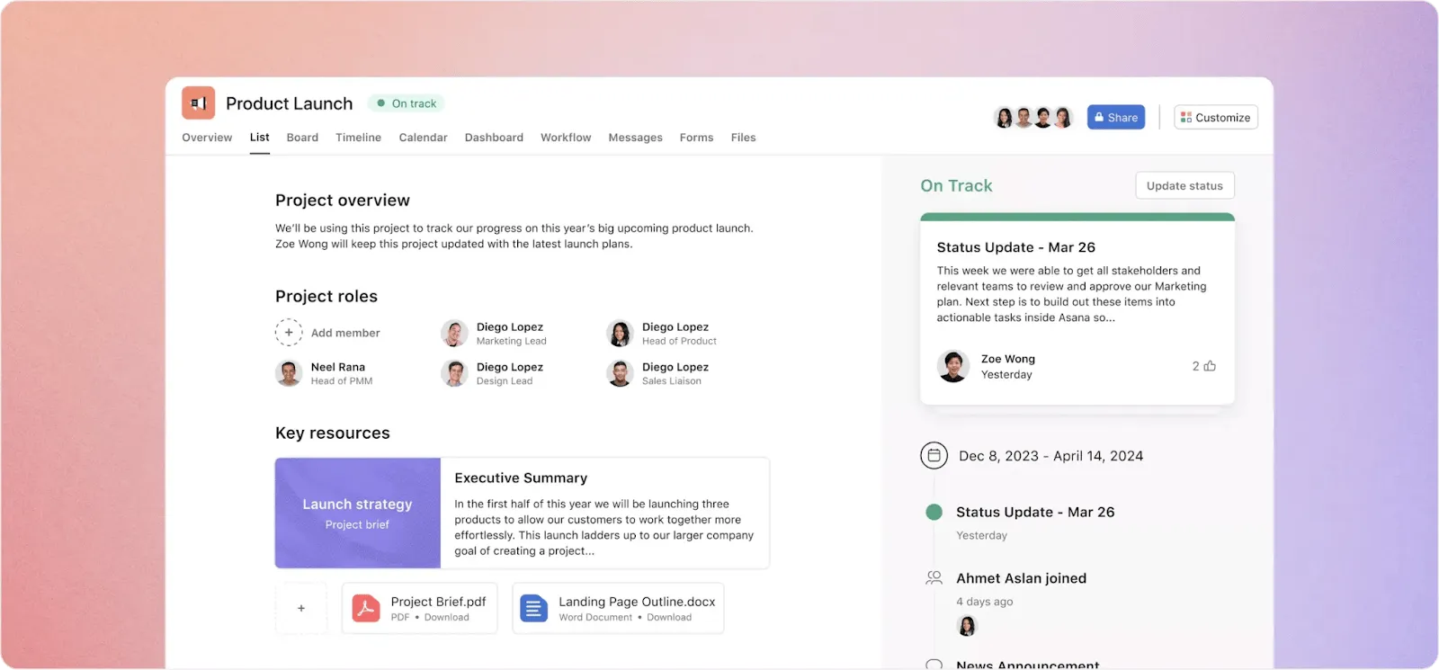 Asana: alternativa a ClickUp