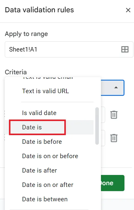 วิธีแทรกปฏิทินใน Google Sheets: แจ้งเตือนผู้ใช้หากป้อนข้อมูลไม่ถูกต้องใน Google Sheet