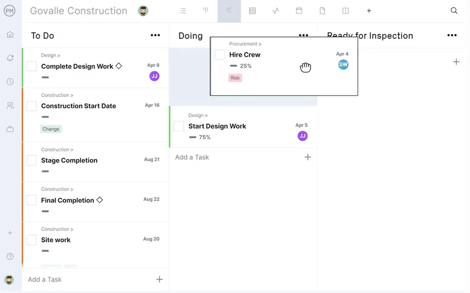 ProjectManager 대시보드: Microsoft Teams와 연동되는 프로젝트 관리 tools