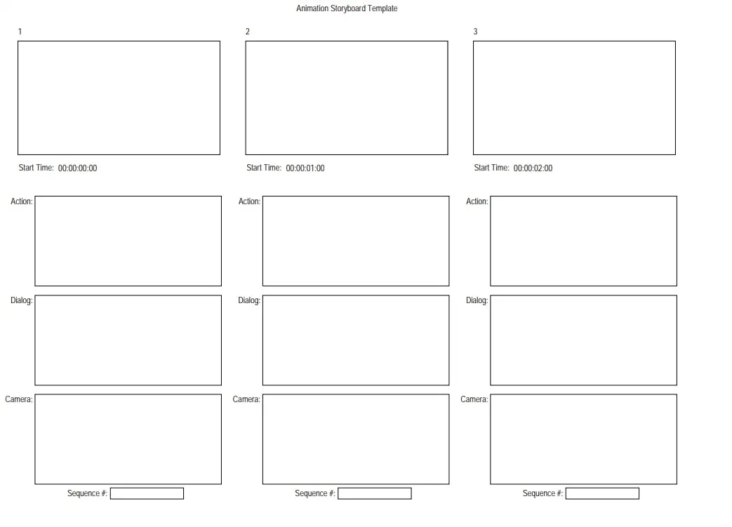 Modèle de storyboard d'animation Microsoft PowerPoint par Power Production