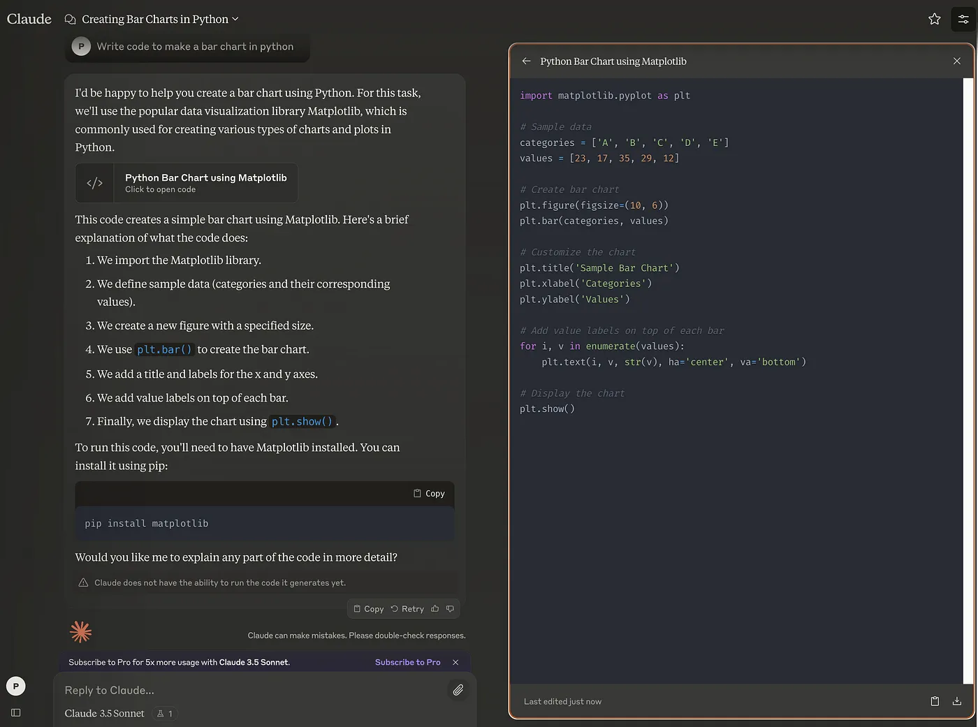 Claude AI: AI Javascript generátor