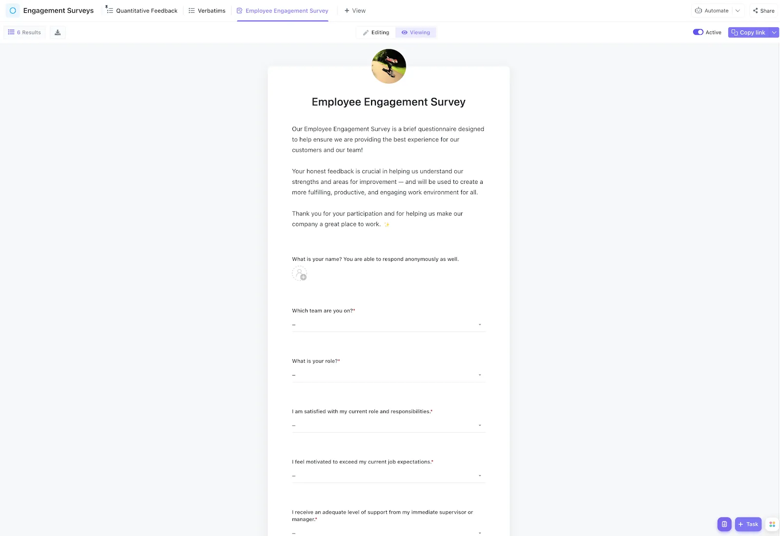 ClickUp: Am besten geeignet für Feedback-Management und Zusammenarbeit