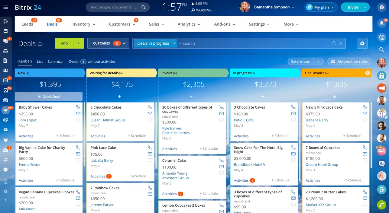 Dashboard Bitrix24