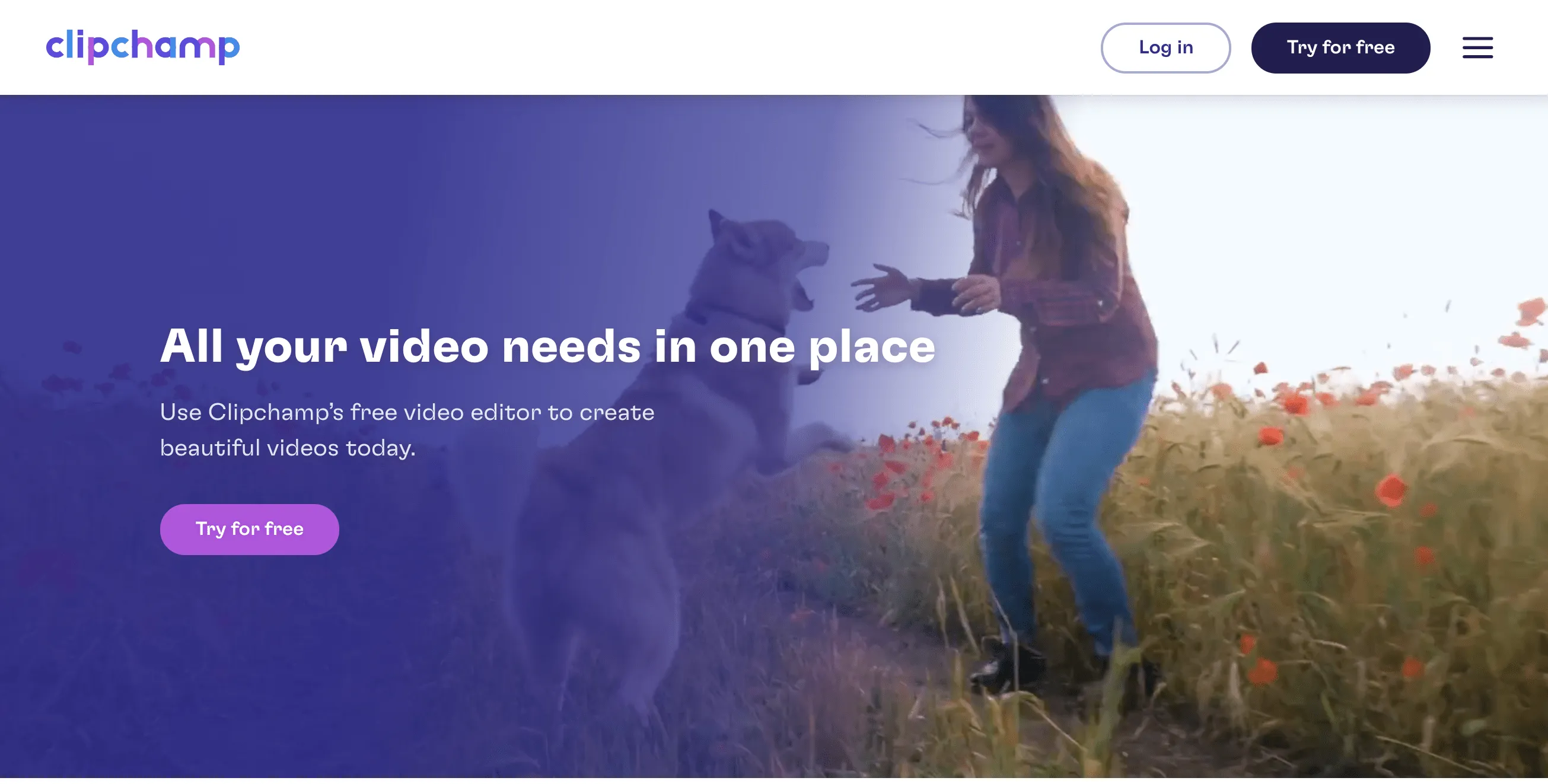 Clipchamp-Startseite