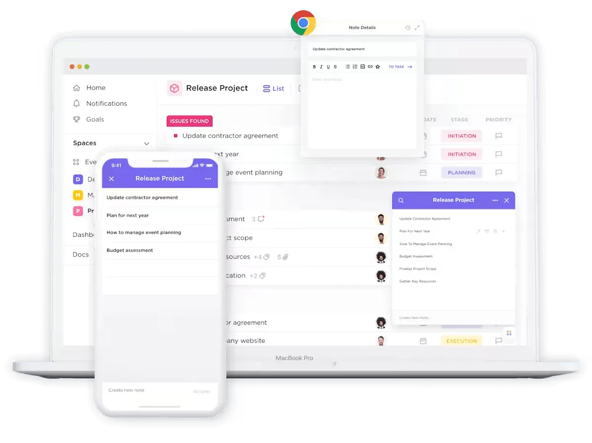 Bloc-notes ClickUp : comment enregistrer des notes au format PDF