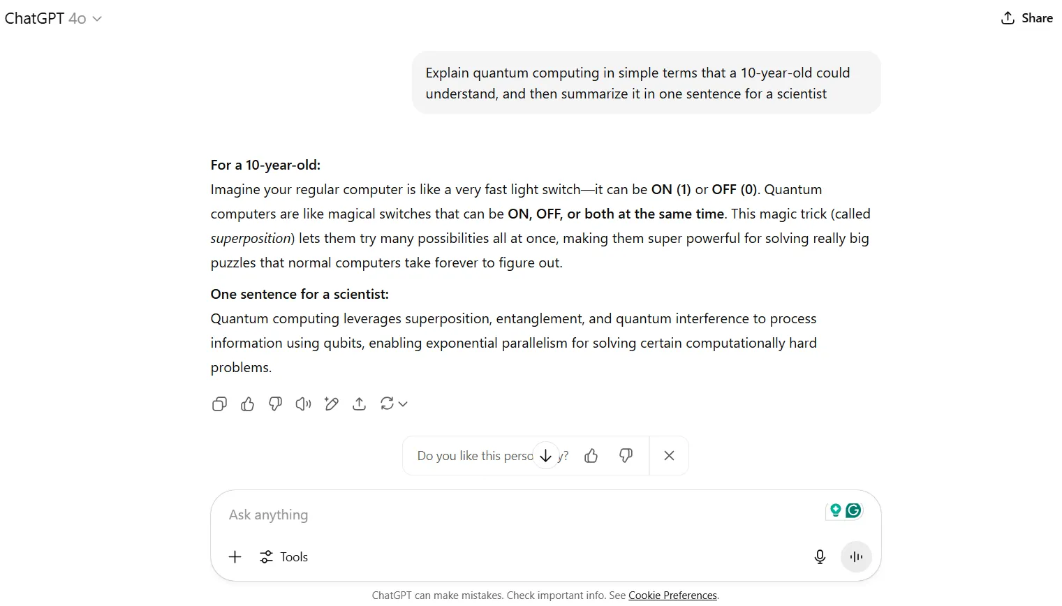 OpenAI GPT-4 (Terbaik untuk respons AI yang akurat dan serbaguna): Alternatif Mistral AI