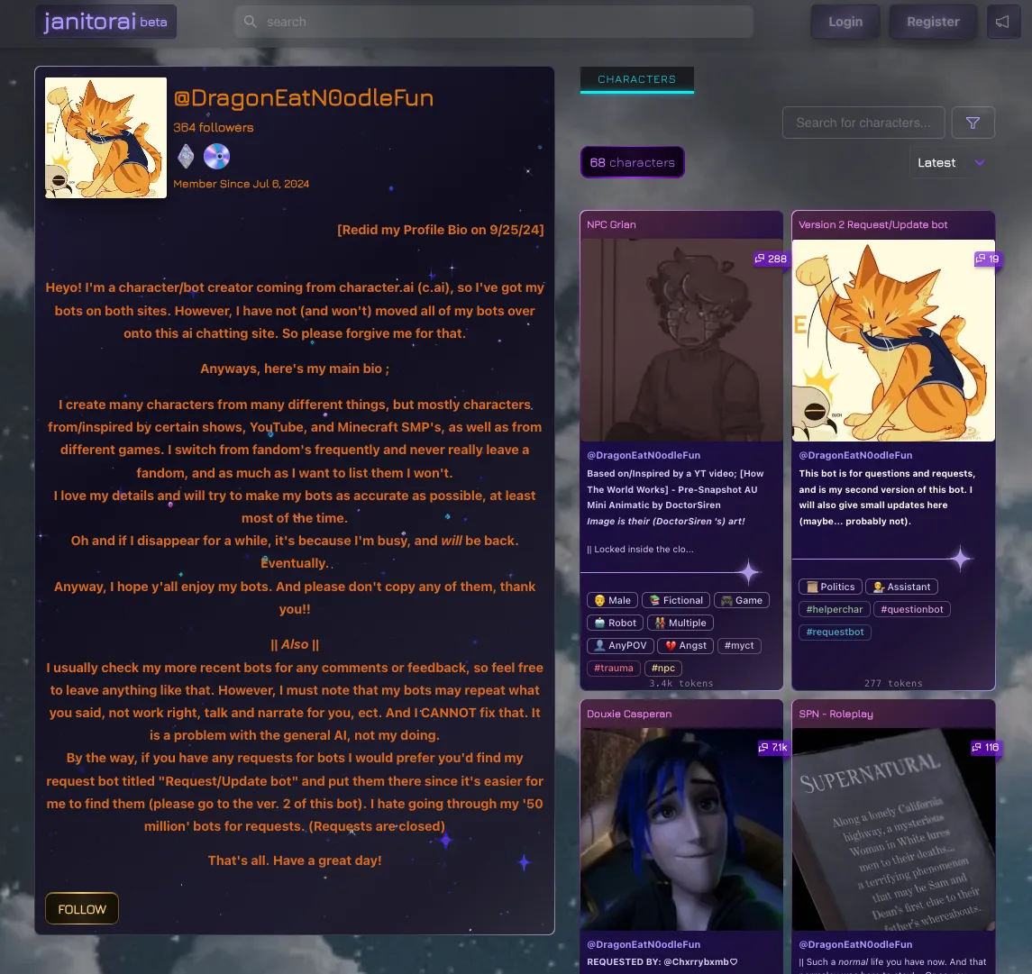 janitor ai character ai alternatywa