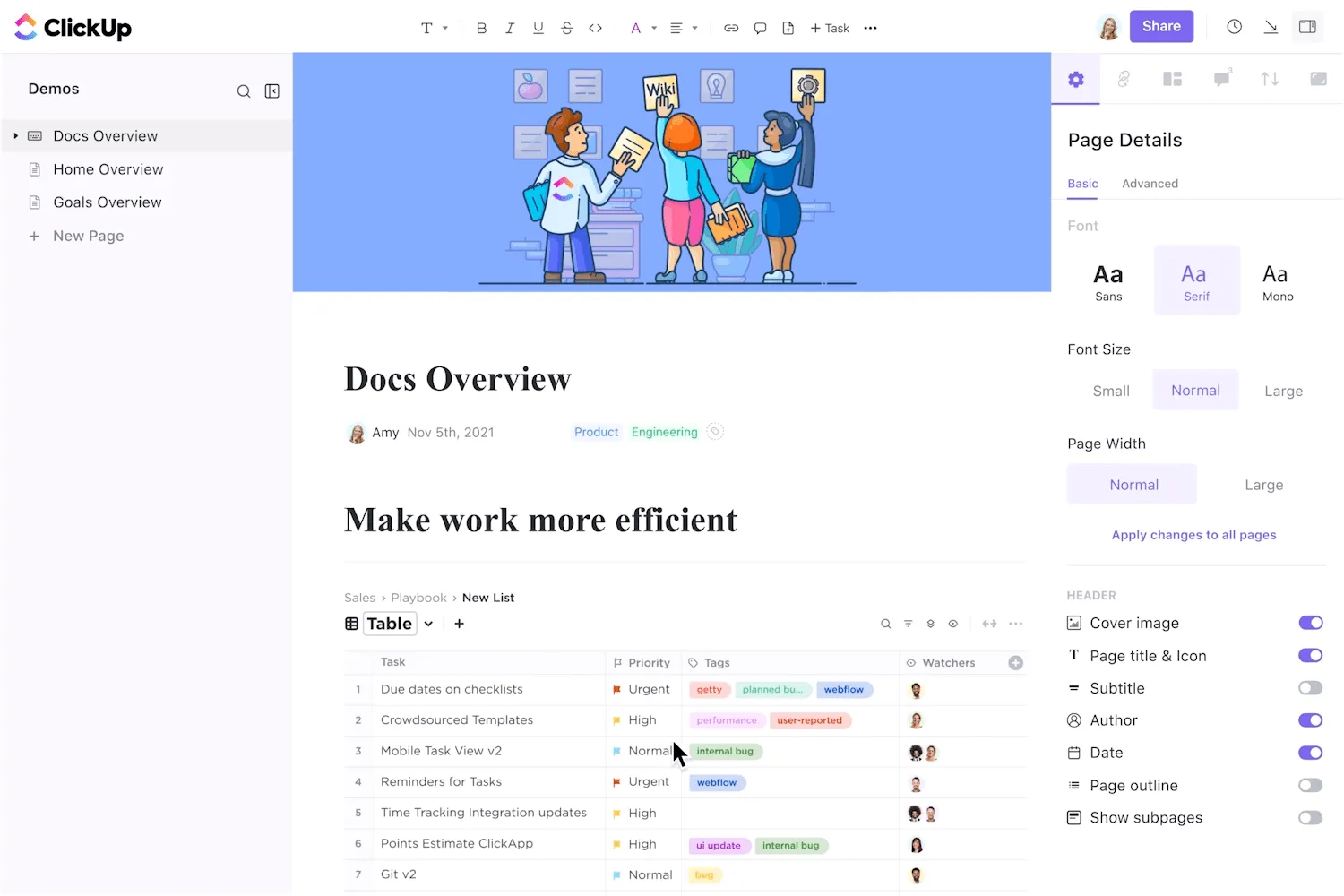 ClickUp Documents