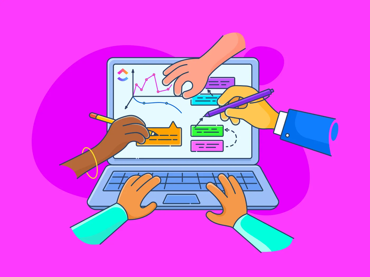 Come utilizzare la lavagna online per la collaborazione (suggerimenti e casi d'uso)