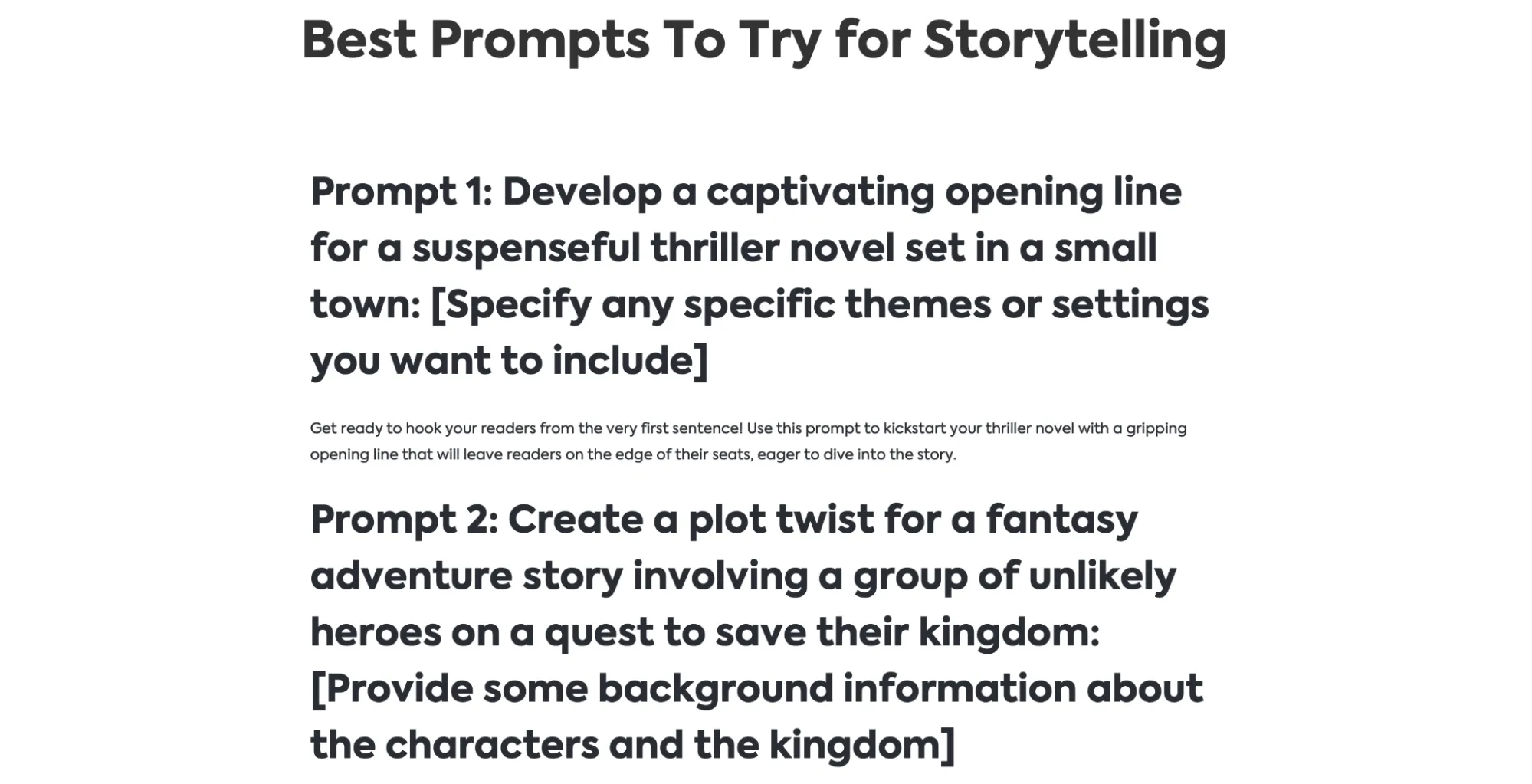 ClickUp Brain pro storytelling