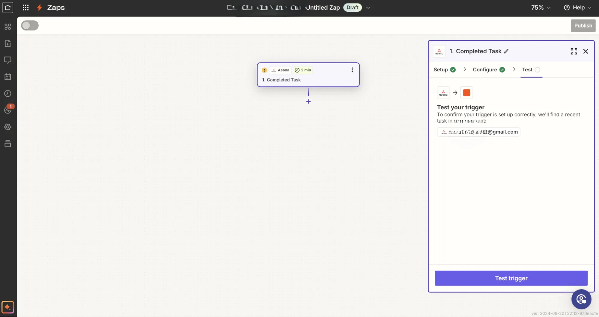 Sigue estos pasos para comprobar si tu desencadenante funciona como esperabas: cómo exportar Asana a Excel.