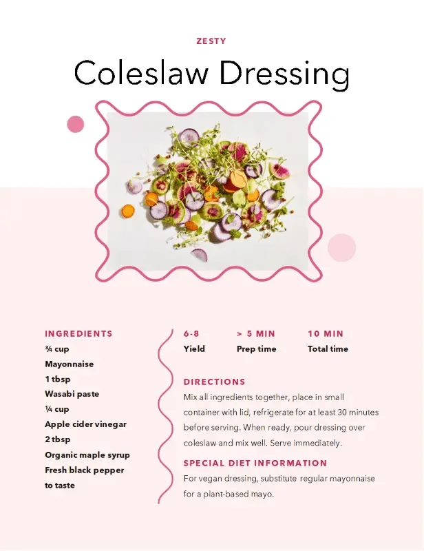 Word-Rezept-Vorlage