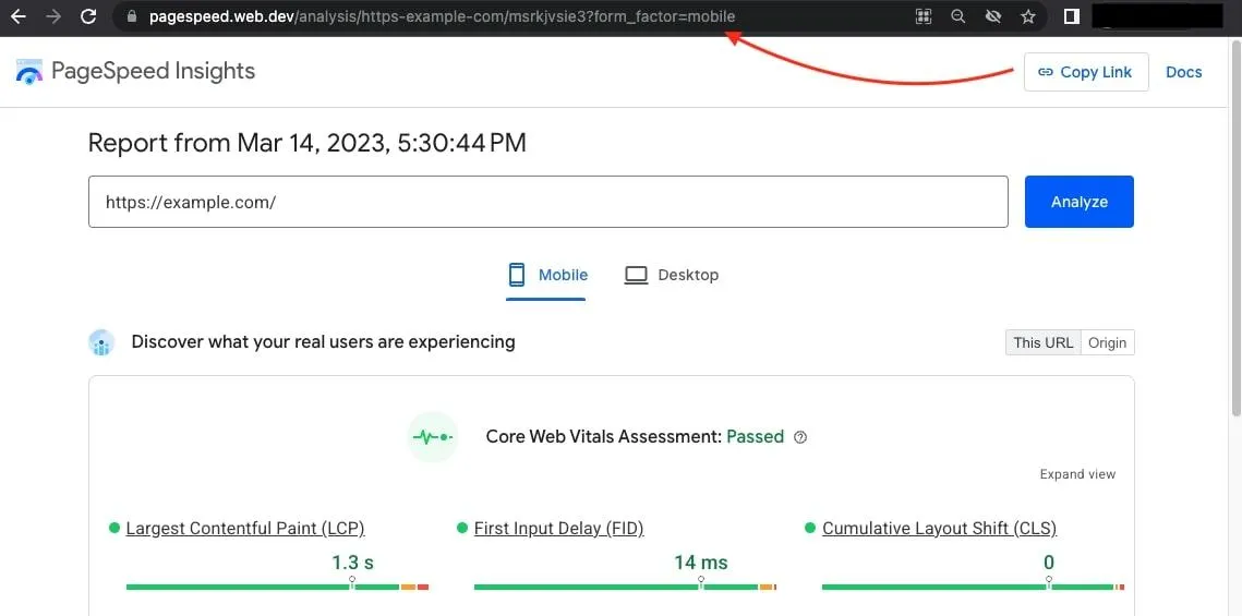 Ferramentas de otimização de sites: PageSpeed Insights do painel móvel e desktop