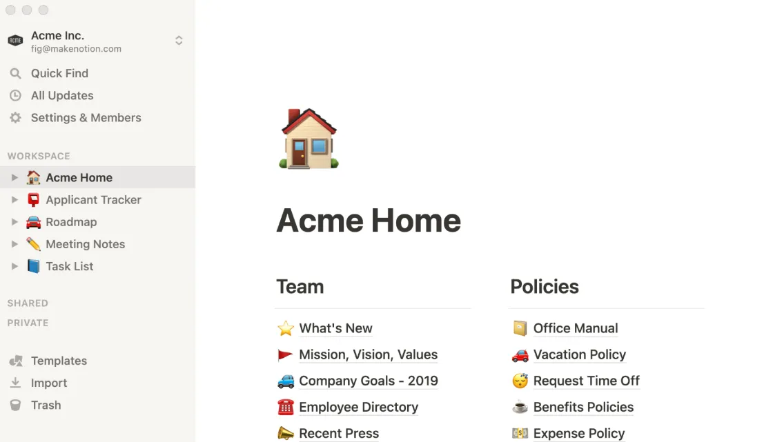 Notion Dashboard: alternative a Lark