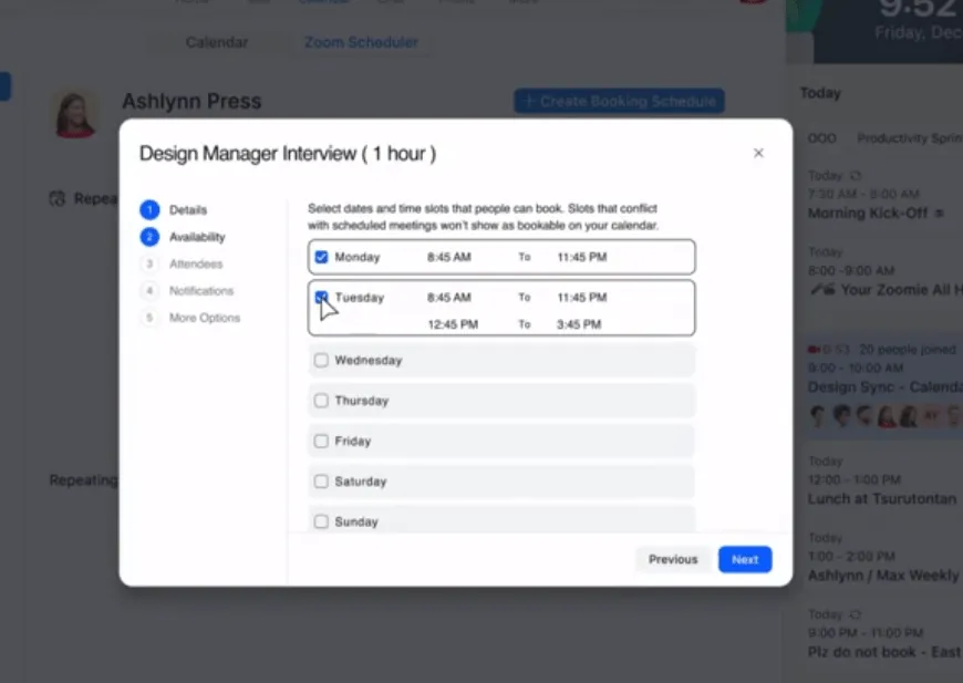Utiliza la extensión Zoom Scheduler para programar reuniones y duplicar la agenda en Google Calendar.