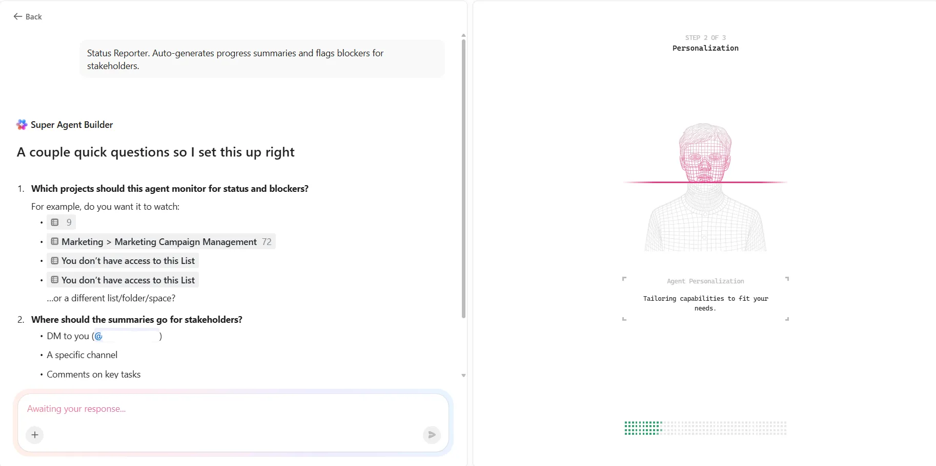 ClickUp 슈퍼 에이전트: 콘텐츠 워크플로우 자동화를 위한 AI 에이전트 생성