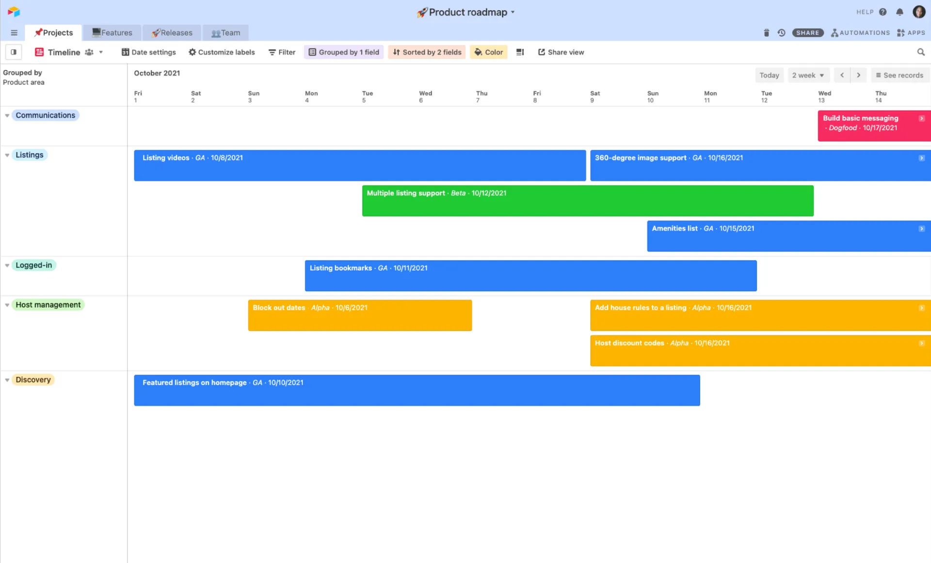 Airtable: Basecamp-Alternativen