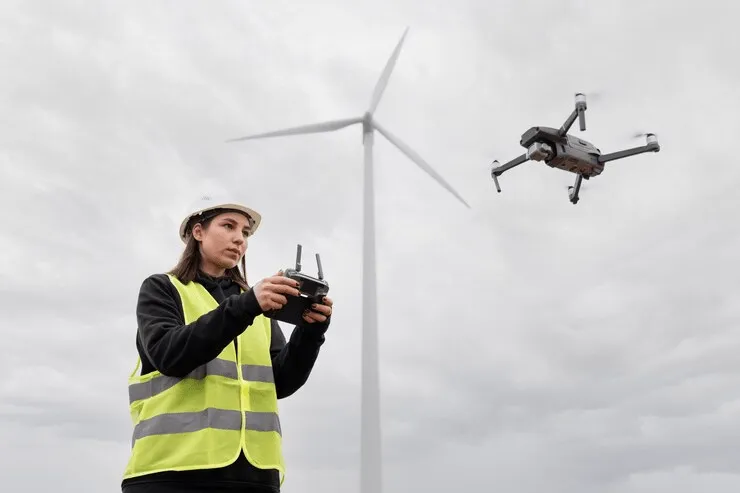 Inspeksi lokasi dengan drone