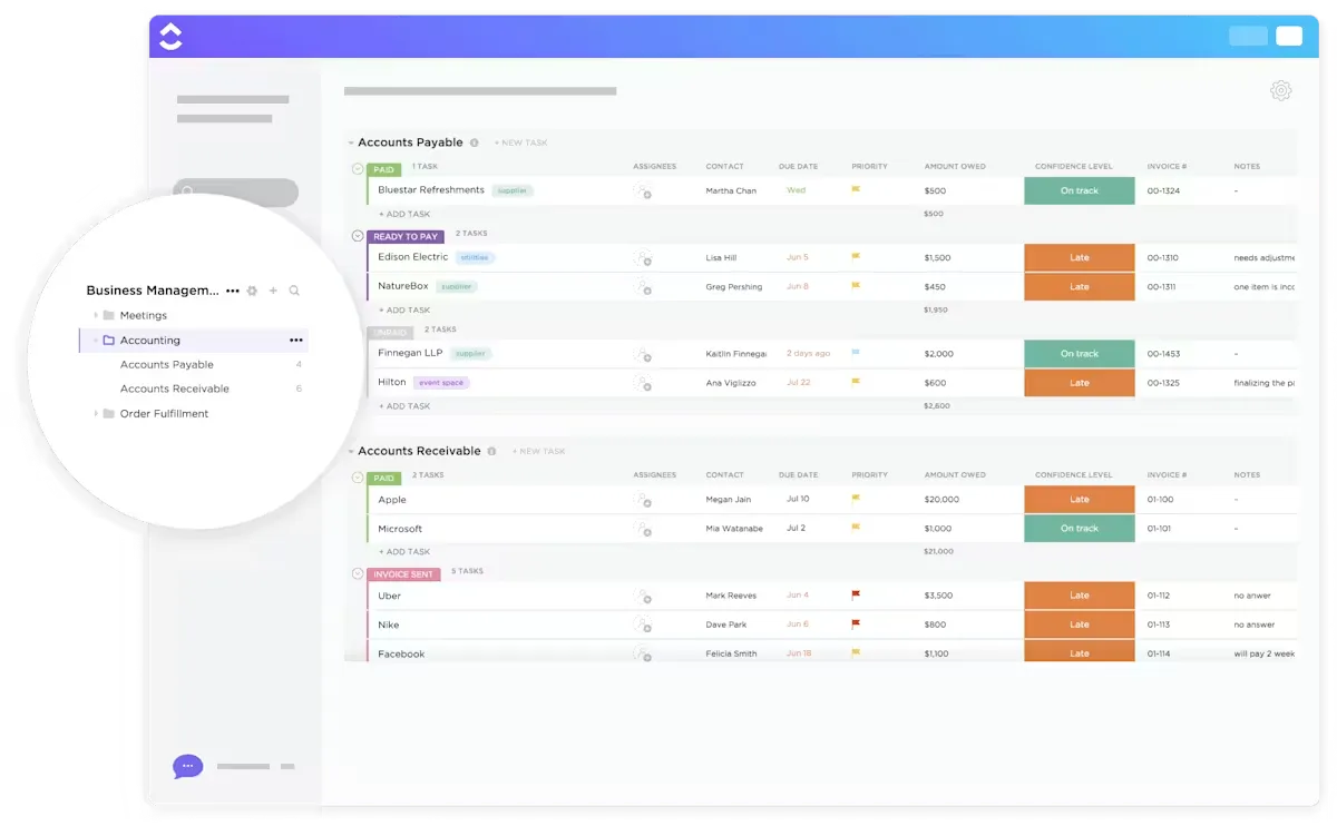 ClickUp für das Projektmanagement