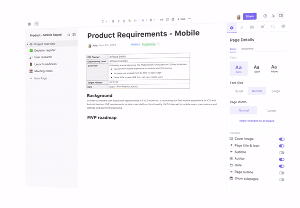 ClickUp Софтуер за разработка на софтуер Животният цикъл