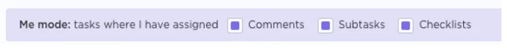 chế độ me trong clickup