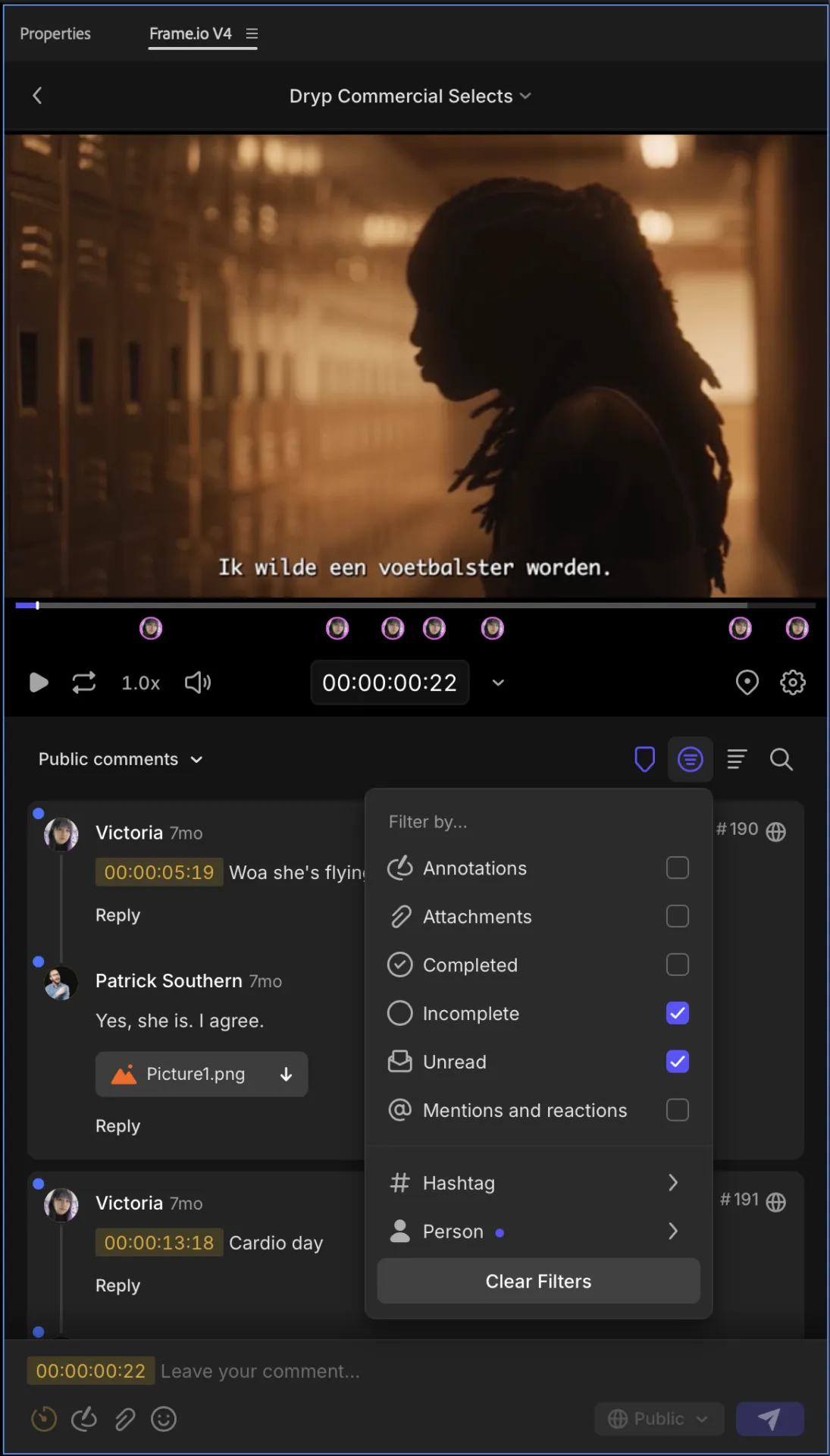 źródło: Frame.io: Oprogramowanie do zatwierdzania projektów kreatywnych