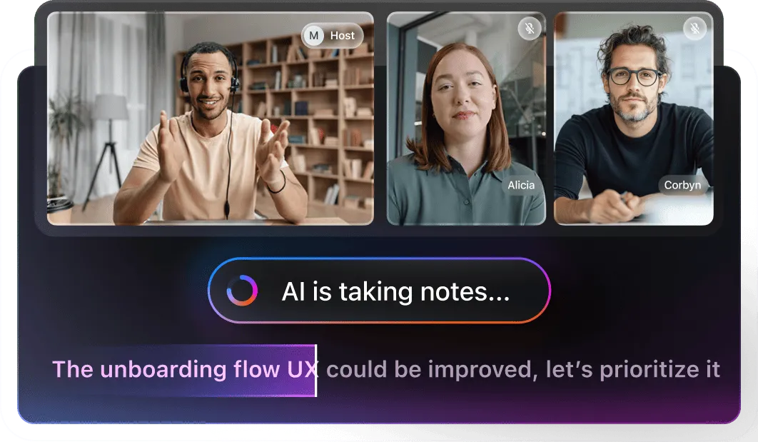 Receba notas de chamadas em tempo real com o ClickUp AI Notetaker - Como melhorar a interface do usuário (UI) e a experiência do usuário (UX) do seu produto