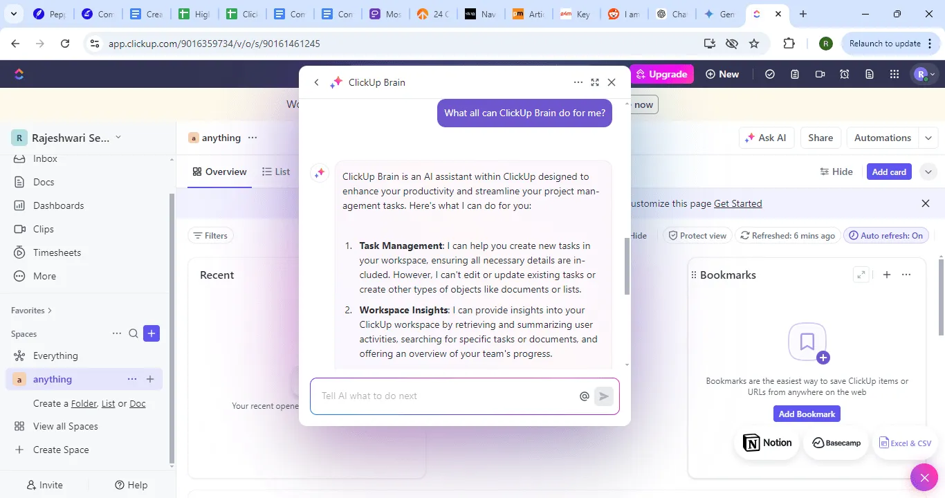 ClickUp Brain: xu hướng truyền thông