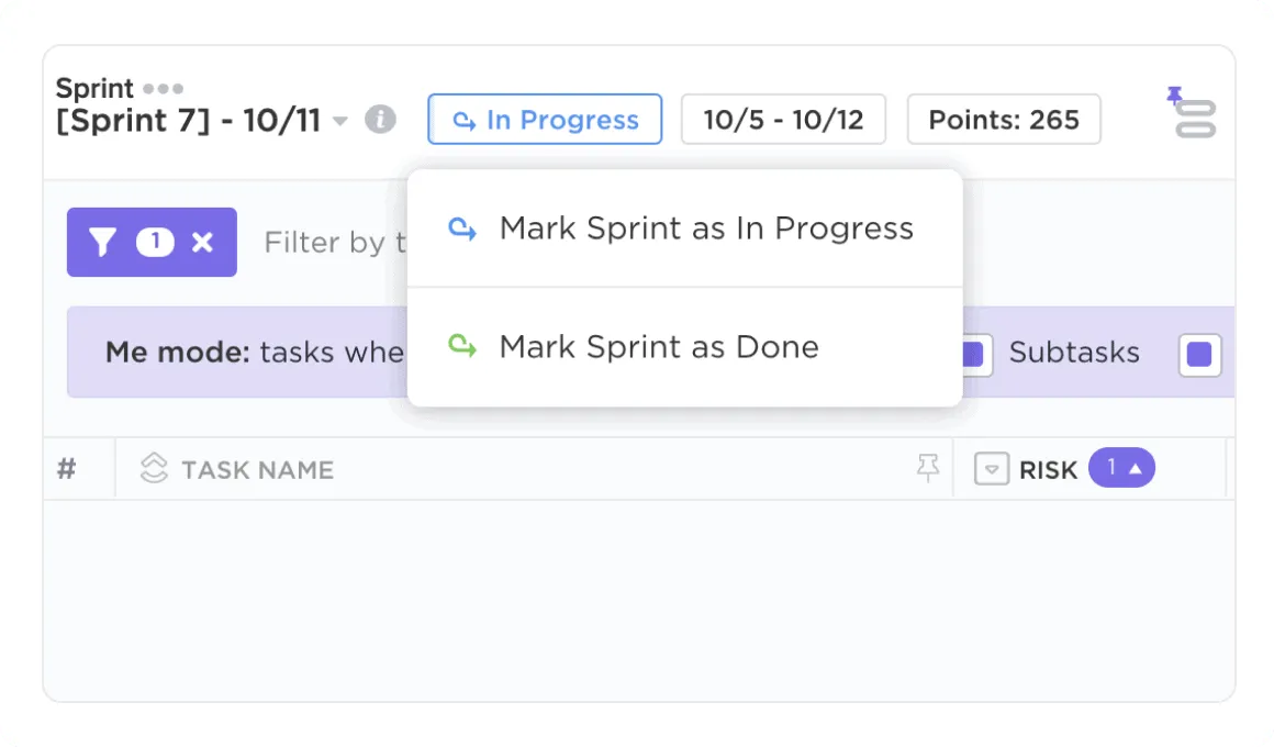 ClickUp Sprints: React Native vs Flutter