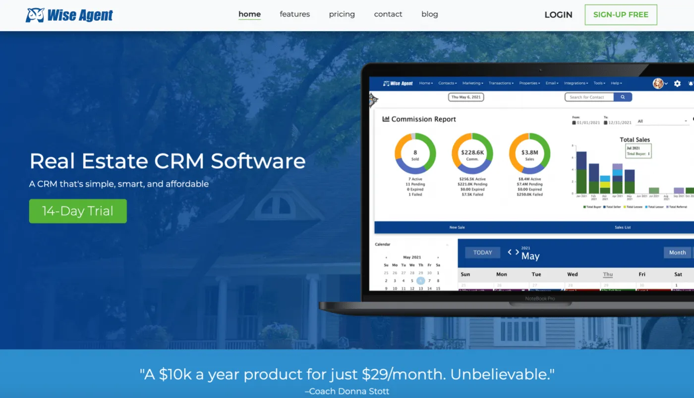 Trang chủ Wise Agent CRM
