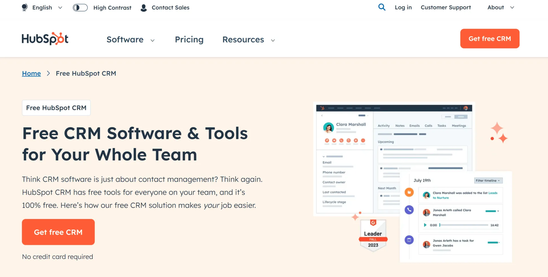 HubSpot Sales CRM