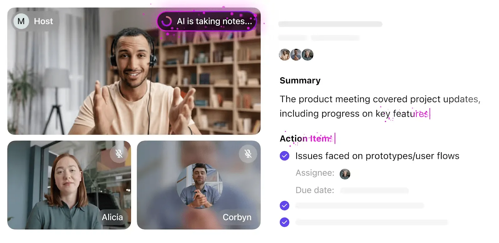 ClickUp AI Notetaker ile toplantılara katılın ve notları otomatik olarak kaydedin