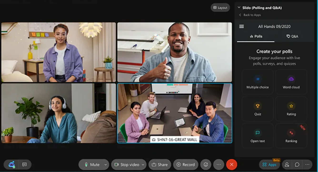Panel de control de Webex