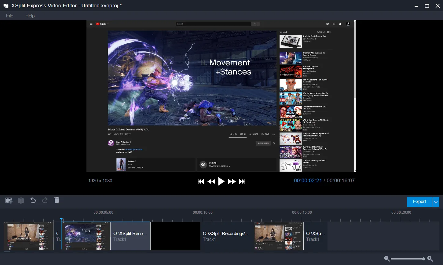 Criando um vídeo de e-coaching no XSplit