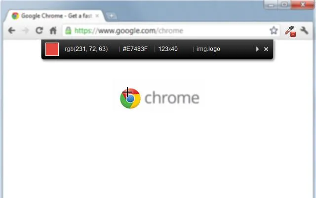 Extraiga colores de cualquier objeto de la página con la extensión ColorZilla para Chrome.