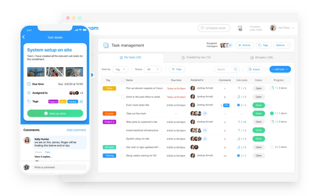 Connecteam-Dashboard