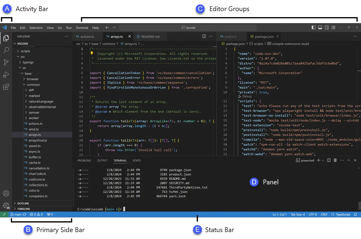 Visual Studio Code (nejlepší pro flexibilní lokální vývoj s bohatou nabídkou pluginů a širokou podporou jazyků): alternativa k Windsurf