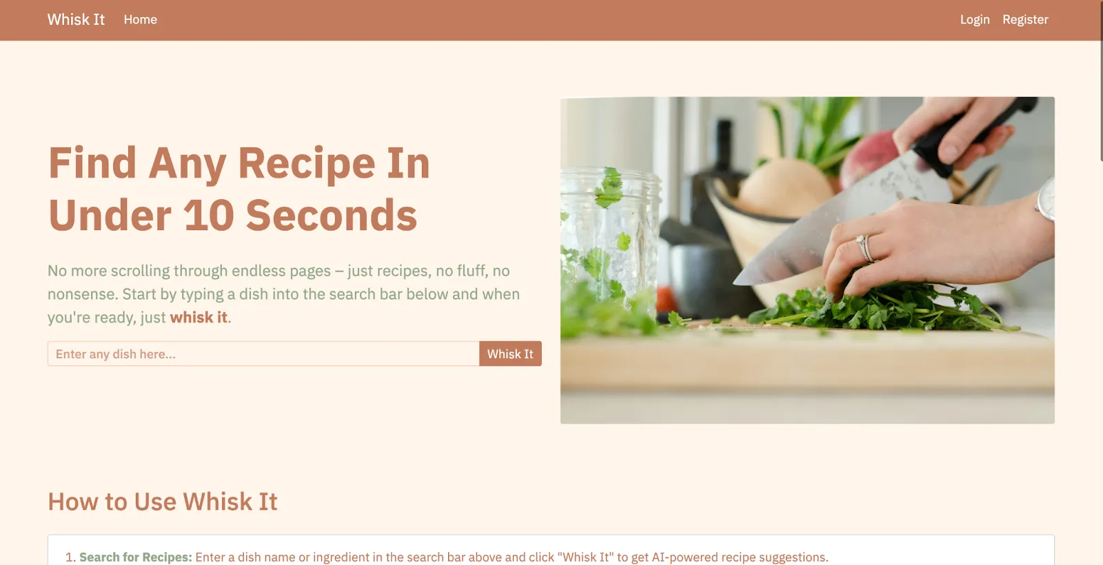 Whisk It: AI Tarif Oluşturucu