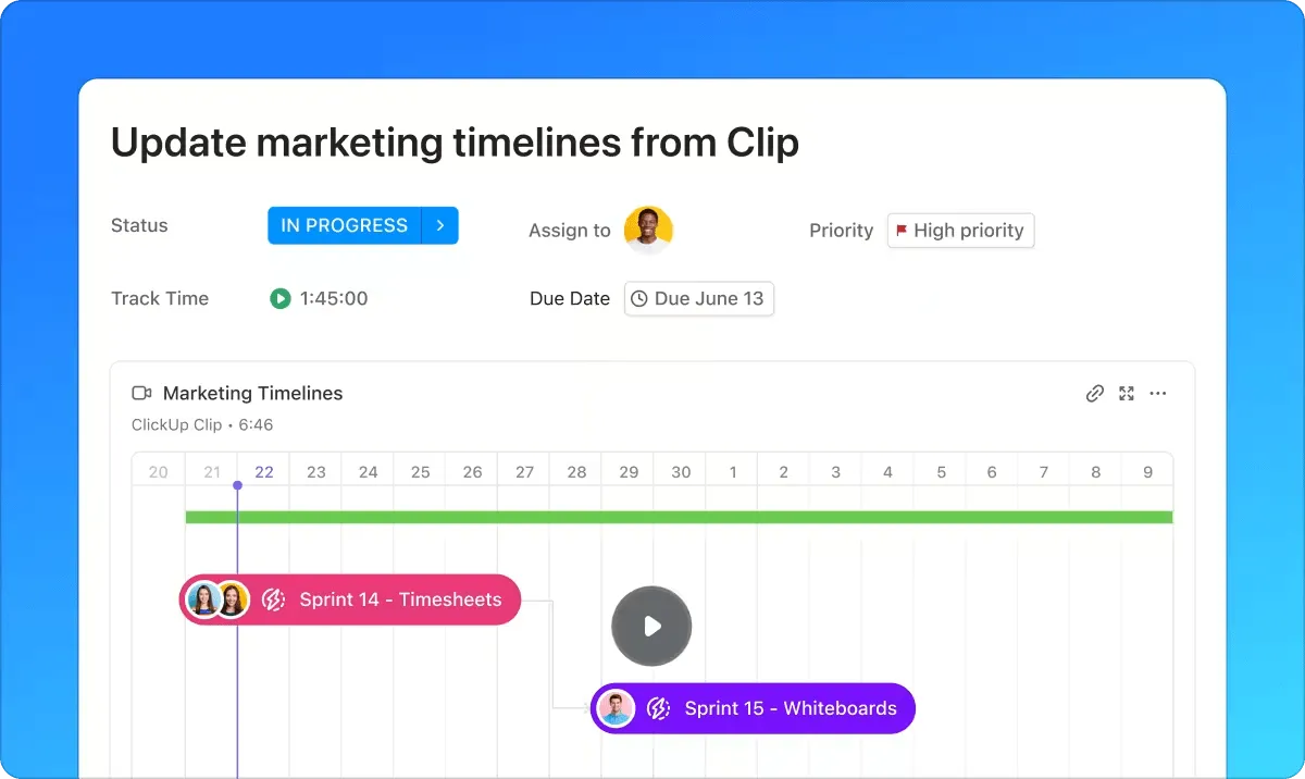 ClickUp feladatok