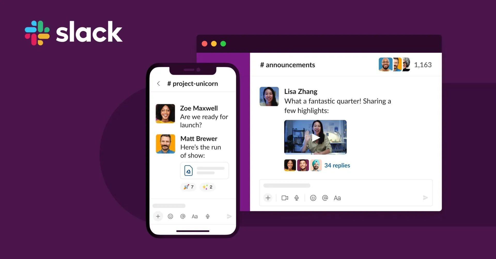 Ứng dụng Slack cho thiết bị di động và máy tính