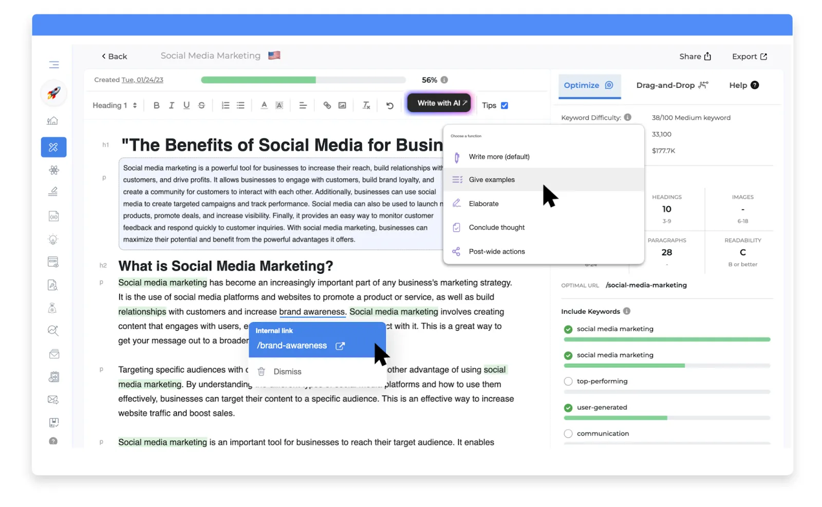 GrowthBar: generador de planes de marketing