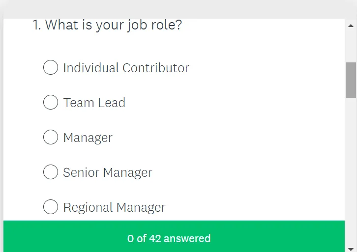 Modelo de pesquisa de engajamento dos funcionários: modelos do SurveyMonkey