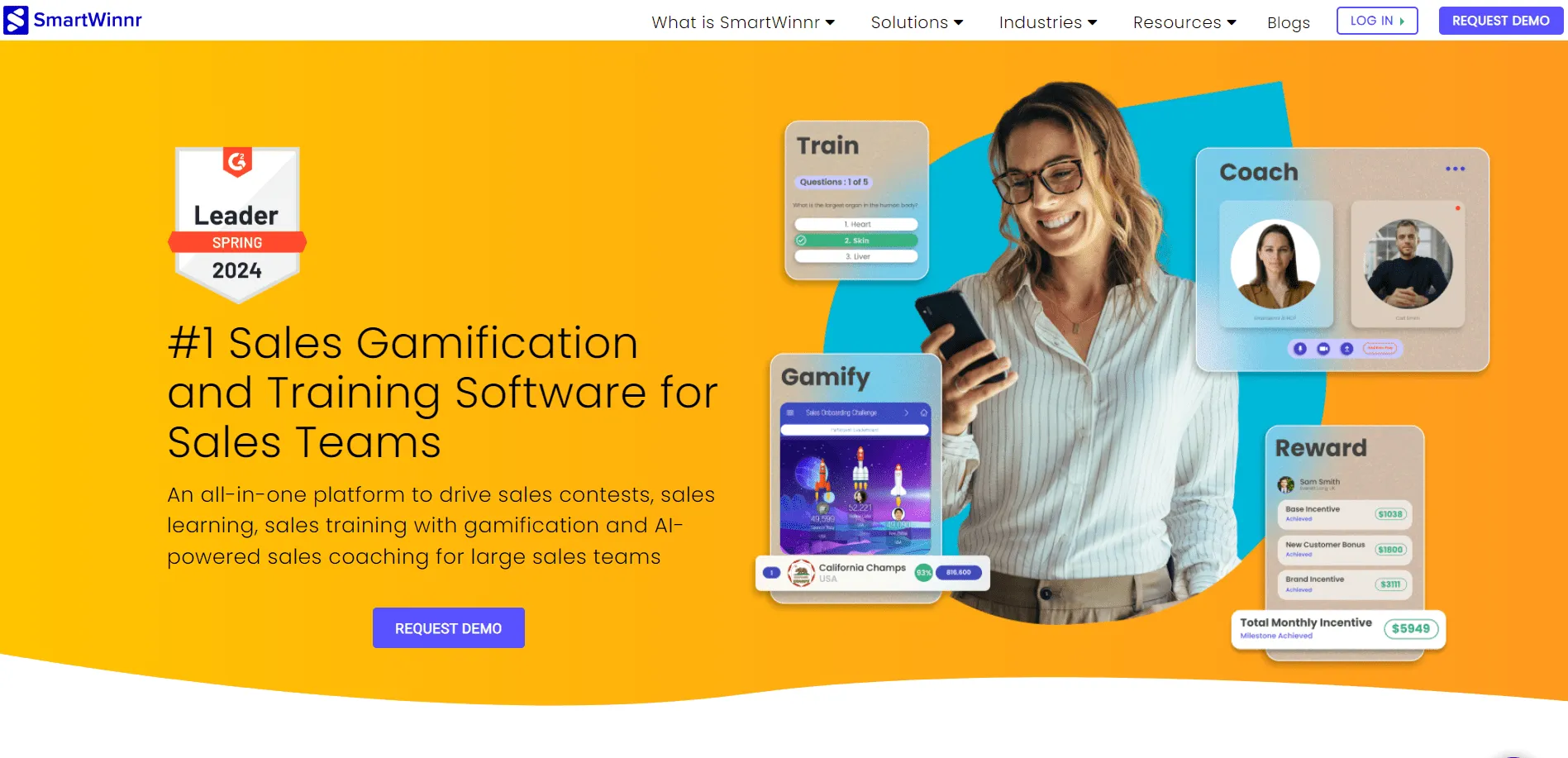 SmartWinnr pour stimuler les performances de l'équipe commerciale : plateforme d'intégration commerciale