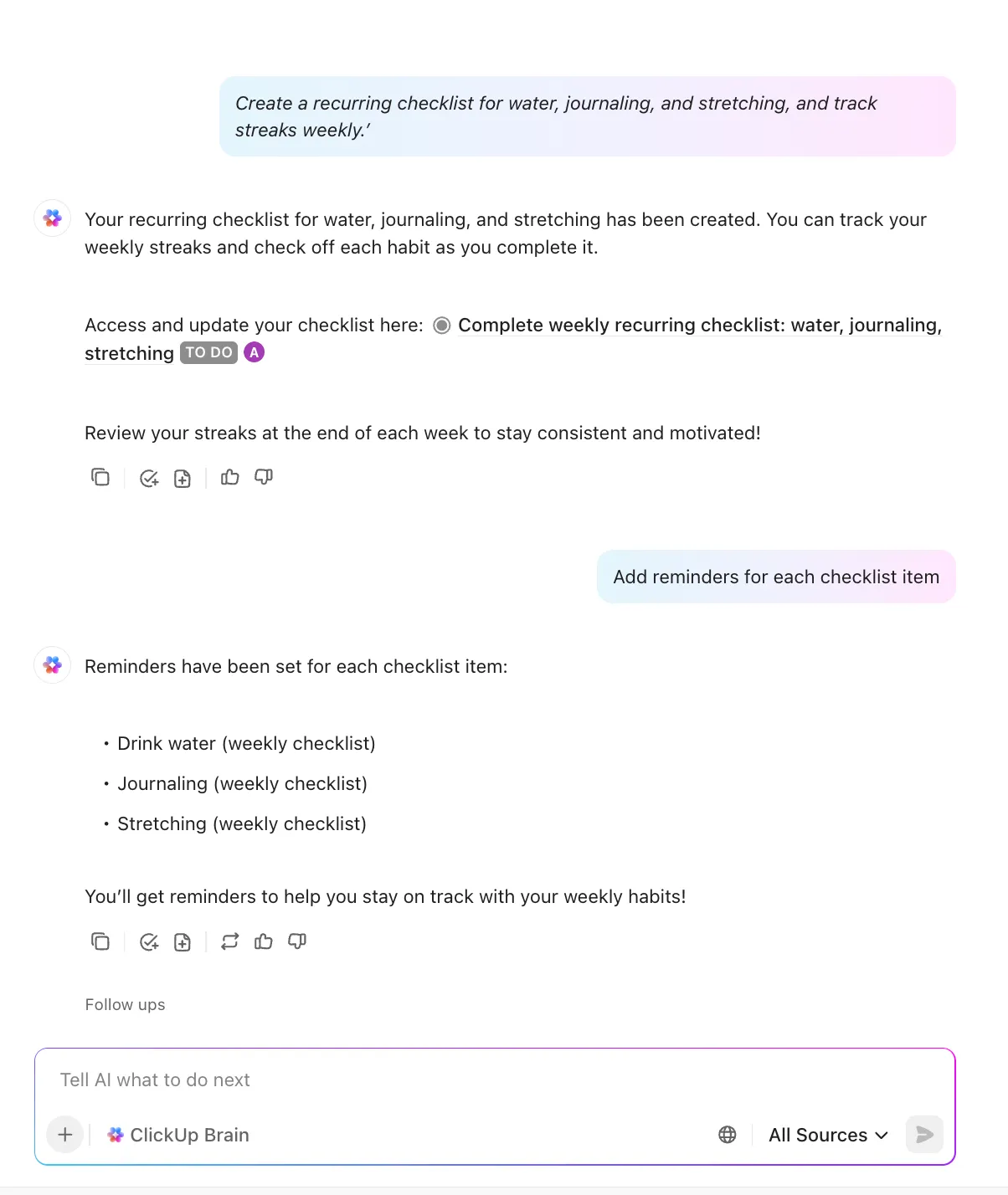 ClickUp Brain