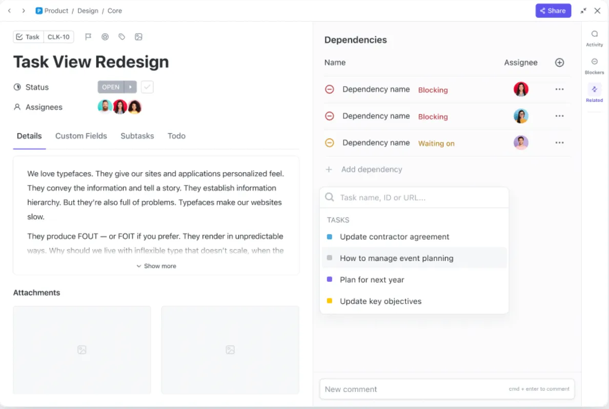 ClickUp-Aufgaben: Baserow vs. Airtable