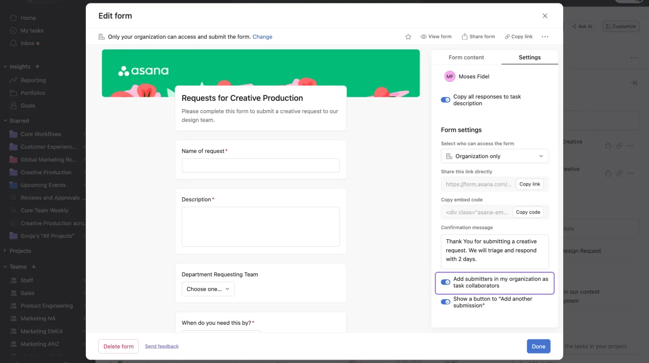 Projektverwaltungssoftware: Asana