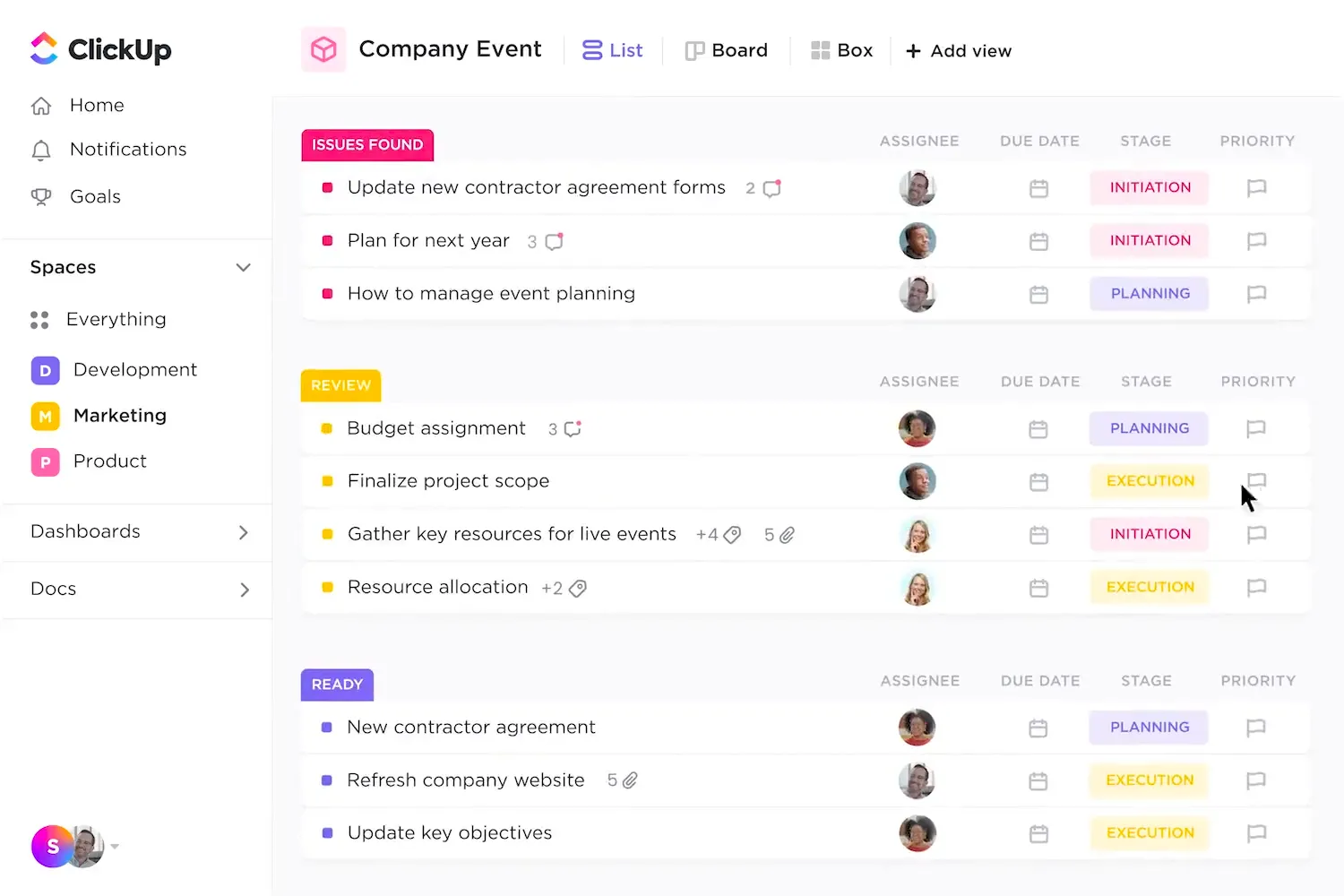 Nhiệm vụ ClickUp