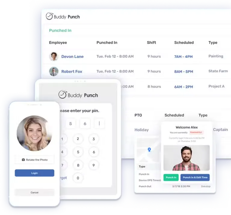 BuddyPunch: Software de gerenciamento de ausências