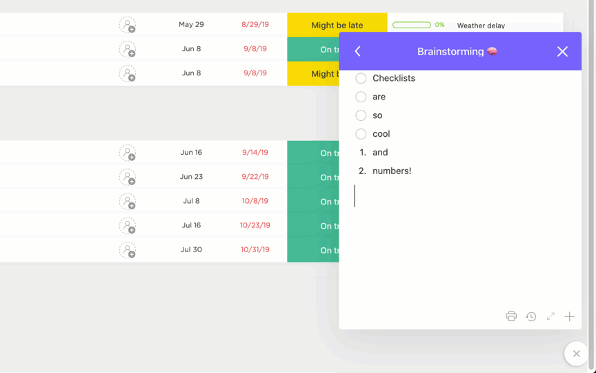 CLICKUP NOTEPAD